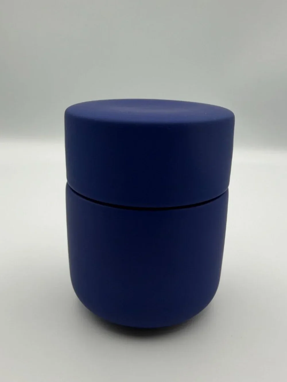 Zone Denmark UME Stoneware Vanity Jar with Lid Indigo Blue Minimalist NIB